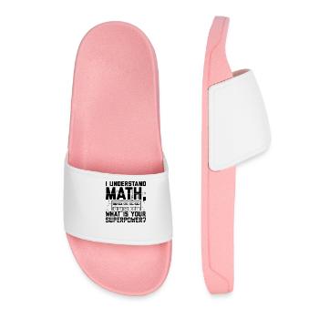 Mathématiciens | Maths enseignants étudiants idée de cadeau - Claquettes Femme - rose clair - Devant