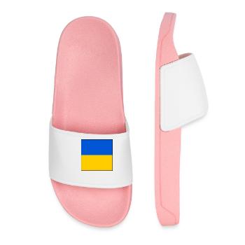 Ukraine flagge - Frauen Badelatschen - Hellrosa - Vorne