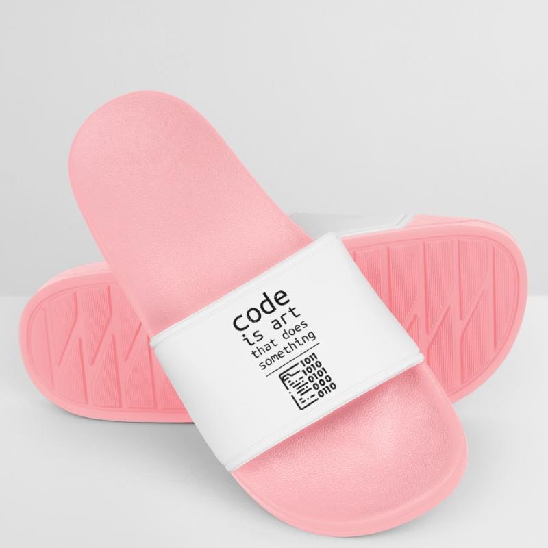 Code coder developer programmer gift Women’s Pool Sliders