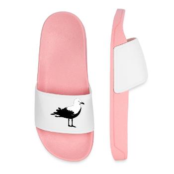 Mouette plage vacances voyage mer soleil - Claquettes Femme - rose clair - Devant
