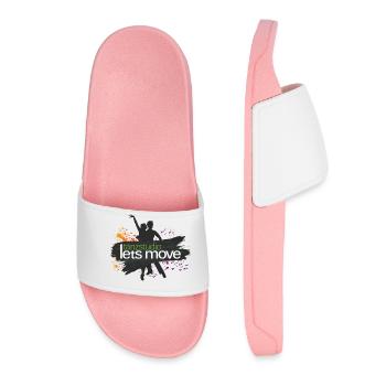 Dance Studio Let's Move - Women’s Pool Sliders - light pink - Front