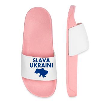 Slava ukraini - Claquettes Femme - rose clair - Devant