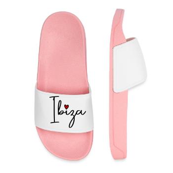 Ibiza Heart - Women’s Pool Sliders - light pink - Front