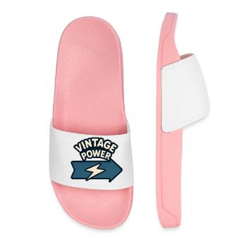 Flèche stylisée & éclair - Claquettes Femme - rose clair - Devant
