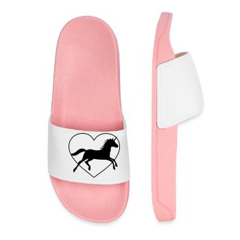 Unicorn Love - Women’s Pool Sliders - light pink - Front