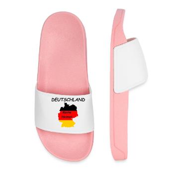 Allemagne ma maison - drapeau / drapeau - Claquettes Femme - rose clair - Devant