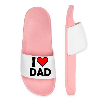 I love dad - Claquettes Femme - rose clair - Devant