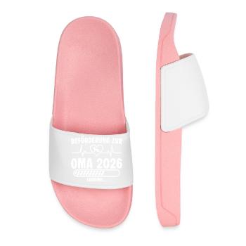 Promotion to Grandma 2026 invites - Women’s Pool Sliders - light pink - Front