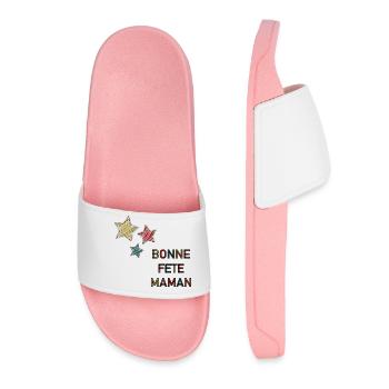 BONNE FÊTE. FÊTE DES MÈRES. FÊTE DES PÈRES. FÊTE - Claquettes Femme - rose clair - Devant