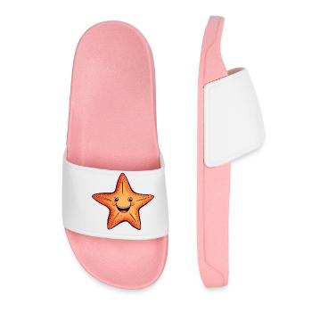 Starfish Comic Kawaii - Women’s Pool Sliders - light pink - Front