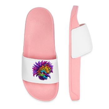 Flamant rose Mardi Gras Masque - Claquettes Femme - rose clair - Devant