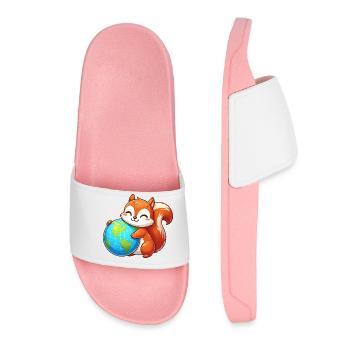 Écureuils pour la protection de l’environnement et la conservation de la nature - Claquettes Femme - rose clair - Devant