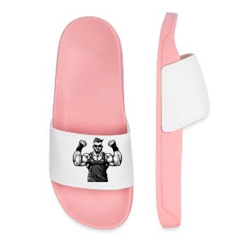 Muscle training - Women’s Pool Sliders - light pink - Front