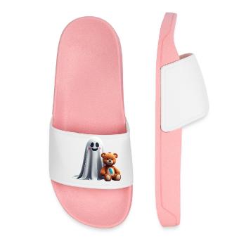 The ghost and the tickling teddy bear - Women’s Pool Sliders - light pink - Front
