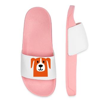 Cute dog - Women’s Pool Sliders - light pink - Front