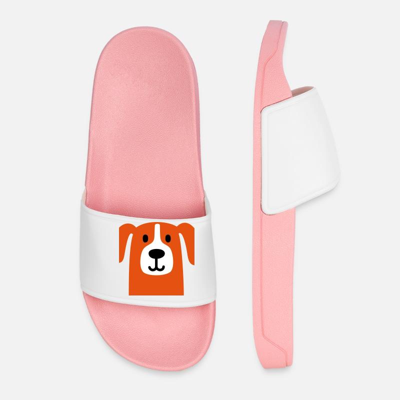 Cute dog - Women’s Pool Sliders - light pink
