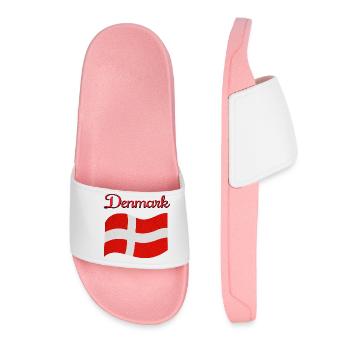 Flag of Denmark - Women’s Pool Sliders - light pink - Front