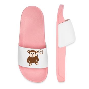 Monkey - Women’s Pool Sliders - light pink - Front