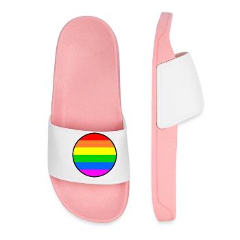 Lgbtq - Claquettes Femme - rose clair - Devant