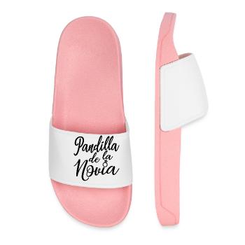 Pandilla de la Novia Bride's Gang Bridesmaid Gift - Women’s Pool Sliders - light pink - Front