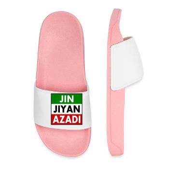 jin jiyan azadi - Frauen Badelatschen - Hellrosa - Vorne