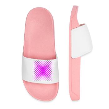 Pink Quadrat - Frauen Badelatschen - Hellrosa - Vorne