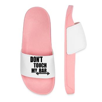 dont touch my bar - Women’s Pool Sliders - light pink - Front