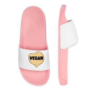 VEGAN PROTEIN CHICKPEAS - Women’s Pool Sliders - light pink - Front