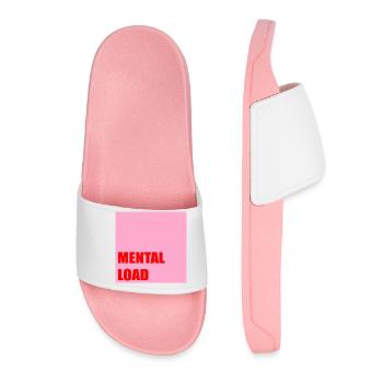 FAMILY STRESS MENTAL LOAD - Women’s Pool Sliders - light pink - Front