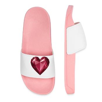 RUBY HEART - peace & love - Women’s Pool Sliders - light pink - Front
