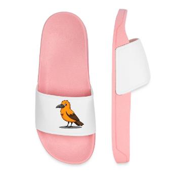 Orange bird - Women’s Pool Sliders - light pink - Front