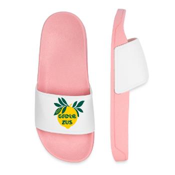 Baby Announce 2027 - Women’s Pool Sliders - light pink - Front
