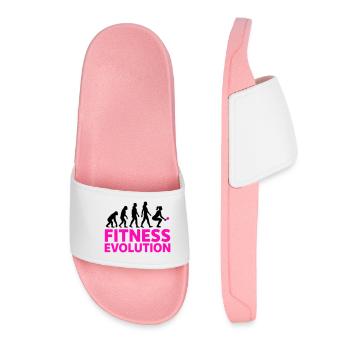 Fitness Evolution Frau Geschenk Cool - Frauen Badelatschen - Hellrosa - Vorne