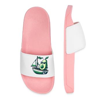 Dériveur d’été cool avec avocat - Claquettes Femme - rose clair - Devant