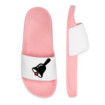 School Bell Ring Break Retro - Women’s Pool Sliders - light pink - Front