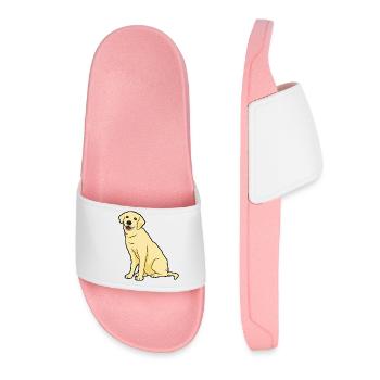 Golden Labrador Dogs & Puppys - Women’s Pool Sliders - light pink - Front