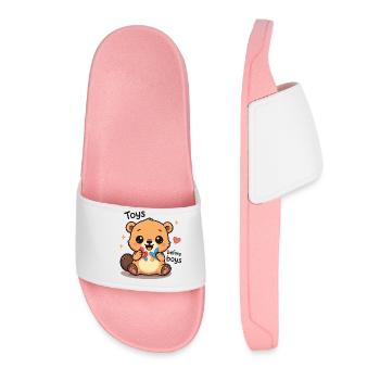 Toys Before Boys Raunchy Women's Embarrassing - Women’s Pool Sliders - light pink - Front