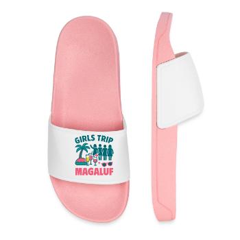 Girls Trip Magaluf Party - Women’s Pool Sliders - light pink - Front