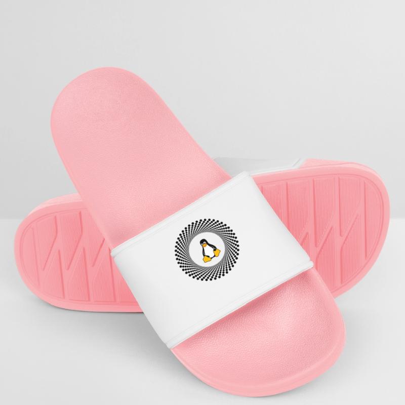 Computer System Penguin Nerd pc inside Program lo Women’s Pool Sliders