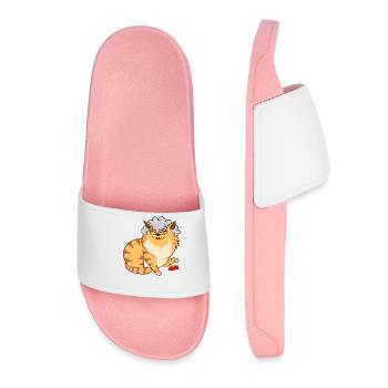 Cat Grandma - Women’s Pool Sliders - light pink - Front