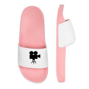 camera operator - Women’s Pool Sliders - light pink - Front