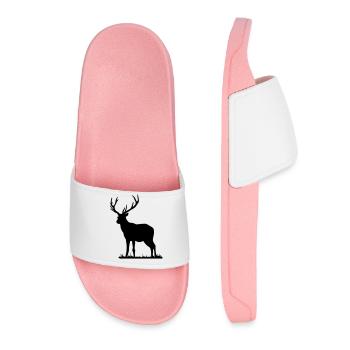 deer - Women’s Pool Sliders - light pink - Front