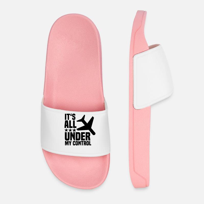 plane - Women’s Pool Sliders - light pink