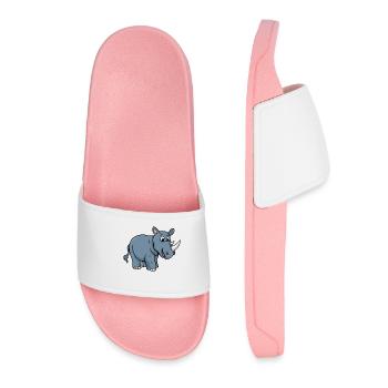 rhinocéros - Claquettes Femme - rose clair - Devant