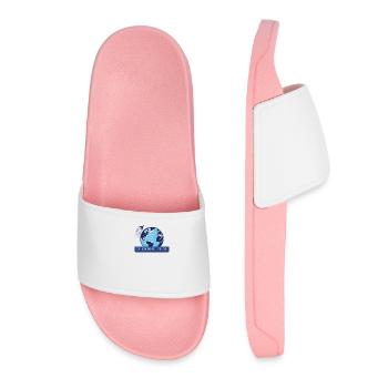 Chemtrail Pilot - Funny Chemtrail Sayings - Women’s Pool Sliders - light pink - Front