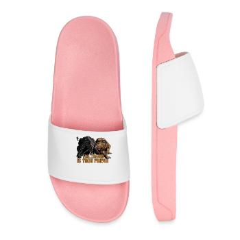 Stocks marché boursier commerçant taureau ours cadeau taureau - Claquettes Femme - rose clair - Devant