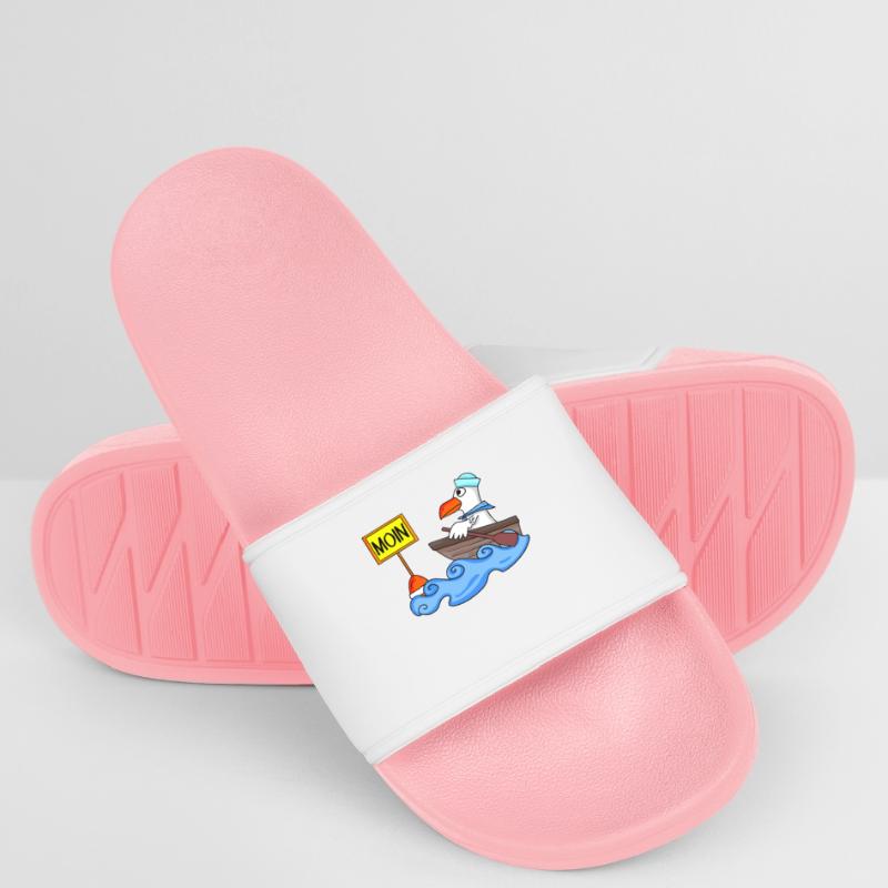 Moin Seemann Möwe Seemöwe Boot Frauen Badelatschen