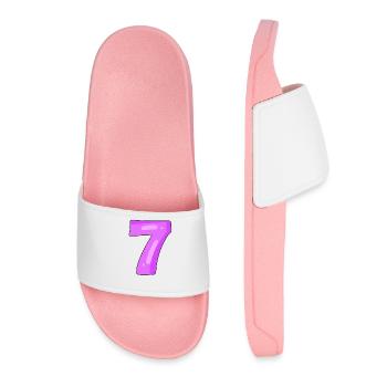 7 purple - Women’s Pool Sliders - light pink - Front