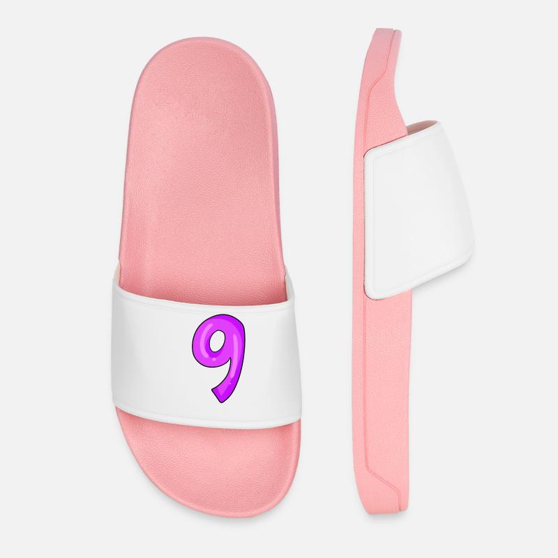Number 9 - Women’s Pool Sliders - light pink