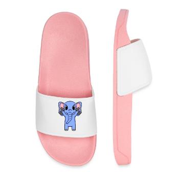 Elephant Fitness Motivation Gym Cadeau - Claquettes Femme - rose clair - Devant